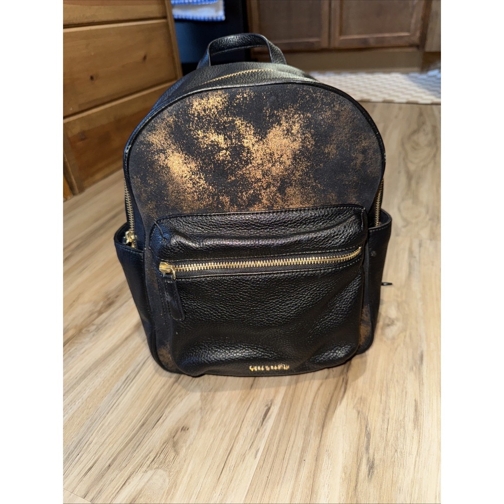 Vera Bradley Leather Leighton Backpack In Bronze Age